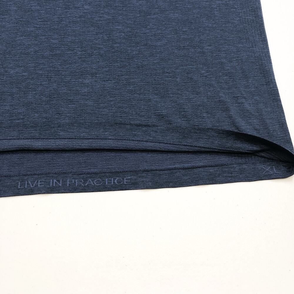 Lululemon Metal Vent Tech Polo Shirt Mens XL Performance Short Sleeve Blue - Picture 2 of 6